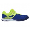 BUTY TENISOWE BABOLAT PULSION 19 AC JUNIOR BLUE/FLUO AERO