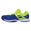 BUTY TENISOWE BABOLAT PULSION 19 AC JUNIOR BLUE/FLUO AERO