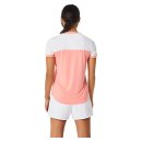 KOSZULKA ASICS COURT SS TOP WOMEN GUAVA/WHITE