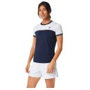 KOSZULKA ASICS COURT SS TOP WOMEN MIDNIGHT/WHITE