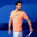 KOSZULKA BABOLAT EXERCISE BIG FLAG TEE MEN FLUO STRIKE