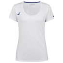  KOSZULKA BABOLAT PLAY CAP SLEEVE TOP GIRL WHITE/WHITE