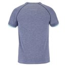 KOSZULKA BABOLAT PLAY CREW NECK TEE MEN WHITE/BLUE HTHR