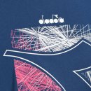 KOSZULKA DIADORA T-SHIRT LOGO FLARE WOMEN NAVY