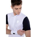 KOSZULKA HYDROGEN TECH ZIPPED POLO MEN WHITE/BLUE