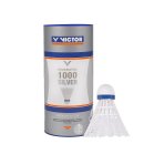  LOTKI DO BADMINTONA VICTOR 1000 SILVER BIAŁE 3 SZT.