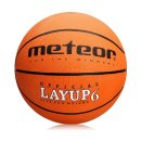 PIŁKA DO KOSZYKÓWKI METEOR LAYUP POMARAŃCZOWA