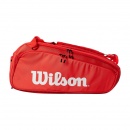 TORBA NA RAKIETY WILSON SUPER TOUR 15 PK RED BAG