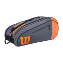  TORBA NA RAKIETY WILSON TEAM 6PK GREY/ORANGE BAG